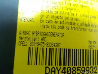 93364387 Подушка безопасности в рулевое колесо Opel Meriva 1 Арт E51016622, вид 5
