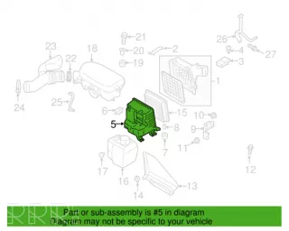 46052ag050, 46052ag, 46052ag051 , artATM3807 Корпус воздушного фильтра Subaru Outback 3 Арт ATM3807, вид 4