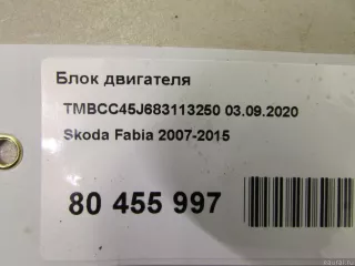 Блок двигателя Skoda Fabia 2 2008г.  - Фото 12