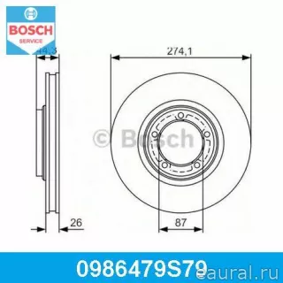 517124F000 Hyundai-Kia Диск тормозной передний Renault Symbol 1 Арт E95643984, вид 10