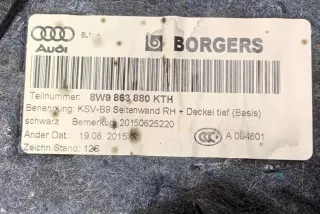 8W9863880 , art10357874 Обшивка багажника Audi A4 B9 Арт 10357874, вид 3