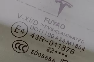 1495511-00-B, 43R-011876 , art10271826 Стекло двери задней правой Tesla model Y Арт 10271826, вид 6