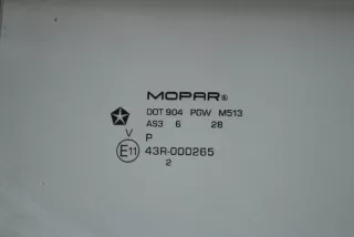 DOT904PGW, 43R-000265 , art10287691 Стекло двери задней левой Dodge RAM 4 Арт 10287691, вид 5