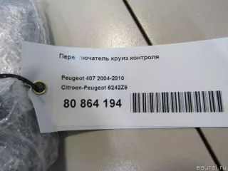 6242Z9 Citroen-Peugeot Переключатель круиз-контроля Citroen C5 1 Арт E80864194, вид 11