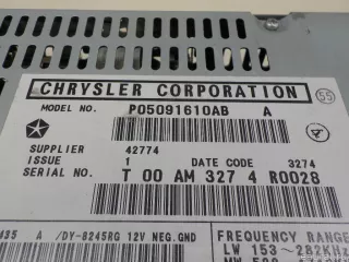 5091610AB Chrysler Магнитола (аудио система) Chrysler Voyager 5 Арт E84149353, вид 12