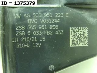 5C0951223C ЗВУКОВОЙ СИГНАЛ ВЫСОКОГО ТОНА Skoda Octavia A5 Арт MB66115, вид 4