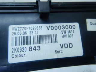 2K0920843BXZ02 VAG Панель приборов Volkswagen Caddy 3 Арт E60605521, вид 8