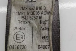 7M3857816B, 1M21613B86ACW, 54252526L , art11002389 Ремень безопасности задний правый Ford Galaxy 1 restailing Арт 11002389, вид 7