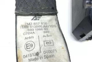 7M3857816 , art11013786 Ремень безопасности задний правый Volkswagen Sharan 1 restailing Арт 11013786, вид 2