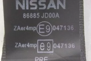 86885JD00A , art11022921 Ремень безопасности передний левый Nissan Qashqai 1  Арт 11022921, вид 4