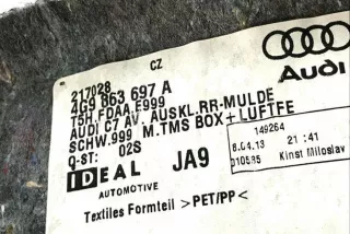 Ковер багажника Audi A6 C5 (S6,RS6) 2013г. 4G9863697A , art11195696 - Фото 3