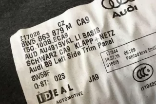 8W5863879M , art11195267 Обшивка багажника Audi A4 B9 Арт 11195267, вид 3