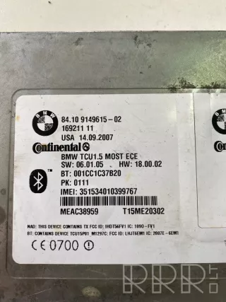 9149615, 16921111 , artGRI2275 Блок Bluetooth BMW 5 E60/E61 Арт GRI2275, вид 5