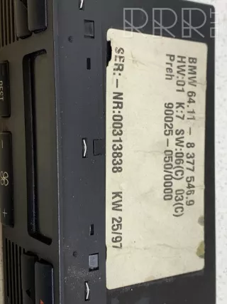 83775469, 90025050 , artRID2534 Блок управления печки/климат-контроля BMW 5 E39 Арт RID2534, вид 3
