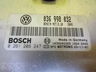 036998032, 0261208247 , artDRC1056 Блок управления двигателем Volkswagen Golf 4 1.4л Арт DRC1056, вид 2
