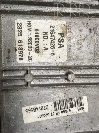 216474266, 84820v02, 2325618976 , artLIK618 Блок управления двигателем Citroen Xsara Арт LIK618, вид 5
