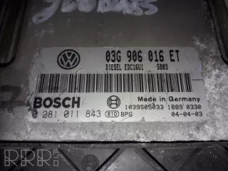 0281011843 , artVYT7738 Блок управления двигателем Volkswagen Golf 5 Арт VYT7738, вид 2