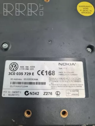 3c0035729e, 3c0035729e , artRAN6783 Блок управления телефоном Volkswagen Golf 5 Арт RAN6783, вид 3