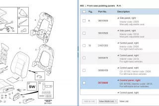 30739698 , art3053427 Кнопка регулировки сидения Volvo V70 3 Арт 3053427, вид 5