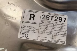 2218204602 , art3604897 Стеклоподъемник задний правый Mercedes S W221 Арт 3604897, вид 4