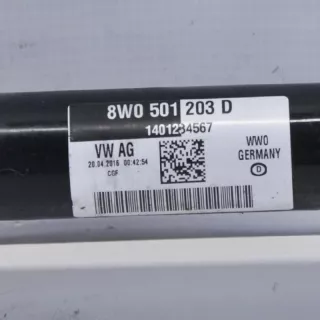 8W0501203D , art651464 Полуось задняя (приводной вал, ШРУС) Audi A4 B9 Арт 651464, вид 8