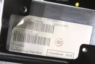 70800-T1G-E011-M1 , art1146598 Стекло панорамной крыши Honda CR-V 1 Арт 1146598, вид 14