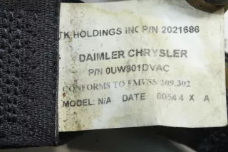 0UW801DVAC , art2842833 Ремень безопасности задний правый Chrysler 300C 1 Арт 2842833, вид 6