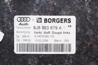 8J8863879A , art9868751 Обшивка багажника Audi TT 2 Арт 9868751, вид 9