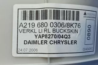 A2196800306, A21968003068K76 , art8698656 Прочая запчасть Mercedes CLS C219 Арт 8698656, вид 5