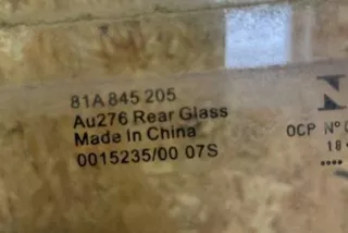 81A845205 , art9510470 Стекло двери задней левой Audi Q2 Арт 9510470, вид 3