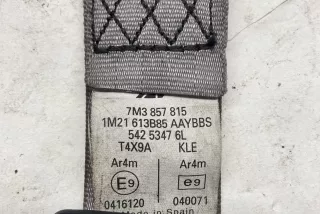 7M3857815 , art5647547 Ремень безопасности задний левый Volkswagen Sharan 1 restailing Арт 5647547, вид 3