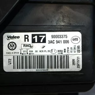 3AC941006 , art599595 Фара правая Volkswagen Passat B7 Арт 599595, вид 8