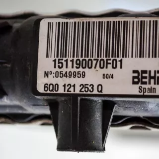 6Q0121253Q , art569714 Радиатор (основной) Volkswagen Polo 4 Арт 569714, вид 1