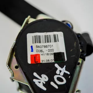 560788701 , art548733 Ремень безопасности задний левый Audi A6 C6 (S6,RS6) Арт 548733, вид 2