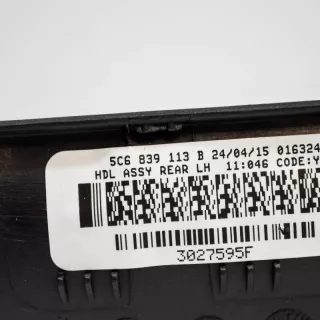 5C6839113B , art605745 Ручка внутренняя задняя левая Volkswagen Jetta 6 Арт 605745, вид 3