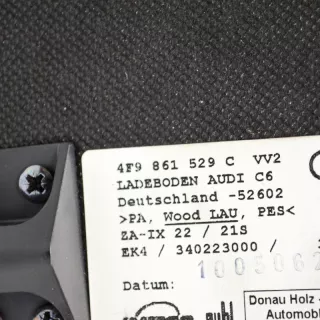 4F9861529C , art600216 Ковер багажника Audi A6 C6 (S6,RS6) Арт 600216, вид 3