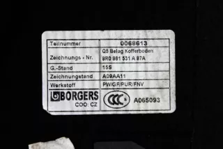 8R0861531A , art10283589 Ковер багажника Audi Q5 1 Арт 10283589, вид 6