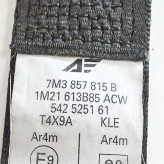 7M3857815B , art569380 Ремень безопасности задний левый Volkswagen Sharan 1 restailing Арт 569380, вид 3