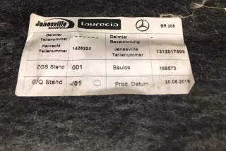 A2056902749 , art733031 Полка багажника Mercedes C W205 Арт 733031, вид 9