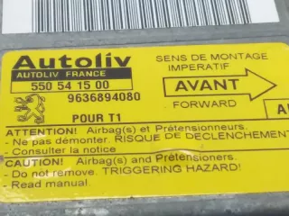 9636894080, 550541500 , art641910 Блок AirBag Peugeot 206 1 Арт 641910, вид 3