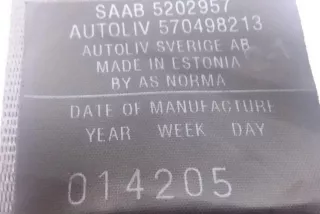 5202957, 570498213, 014205 , art8161286 Ремень безопасности задний левый Saab 900 Арт 8161286, вид 4