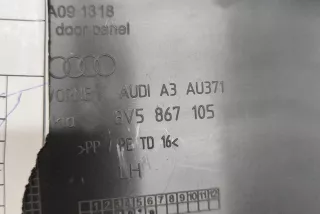 8V5867105 , art11597752 Обшивка двери передней левой (дверная карта) Audi A3 8V Арт 11597752, вид 4
