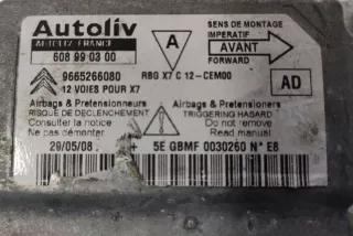 9665266080, 808929500 , art11325983 Блок AirBag Citroen C5 1 Арт 11325983, вид 2