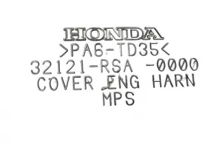 32121RSA0000 , art11356670 Декоративная крышка двигателя Honda Civic 7 Арт 11356670, вид 8