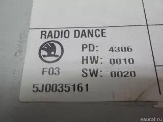 5J0035161 VAG Магнитола Skoda Roomster 1 restailing Арт E84281739, вид 11