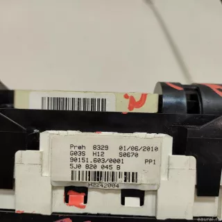 5J0820045B9B9 VAG Блок управления отопителем Skoda Fabia 2 restailing Арт E14768449, вид 2