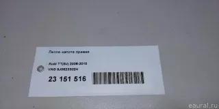 8J0823302H VAG Петля капота правая Audi TT 3 Арт E23151516, вид 8