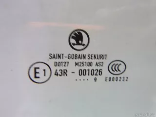 3T0845202A VAG Стекло двери передней правой Skoda Superb 2 Арт E40475092, вид 5