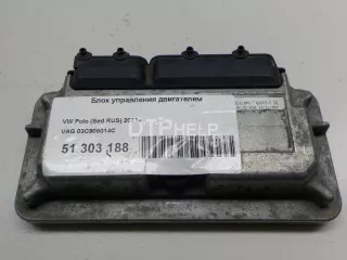03C906014C Блок управления двигателем Volkswagen Polo 5 Арт AM51303188, вид 1
