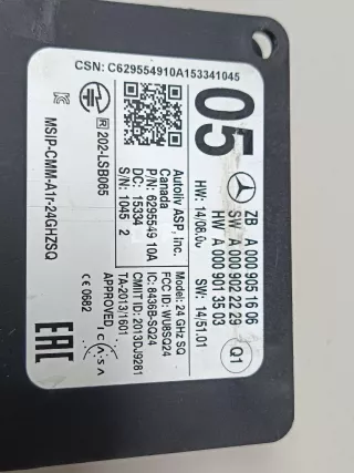 0009051606 Радар Mercedes GLE coupe w292 Арт AM103002459, вид 7